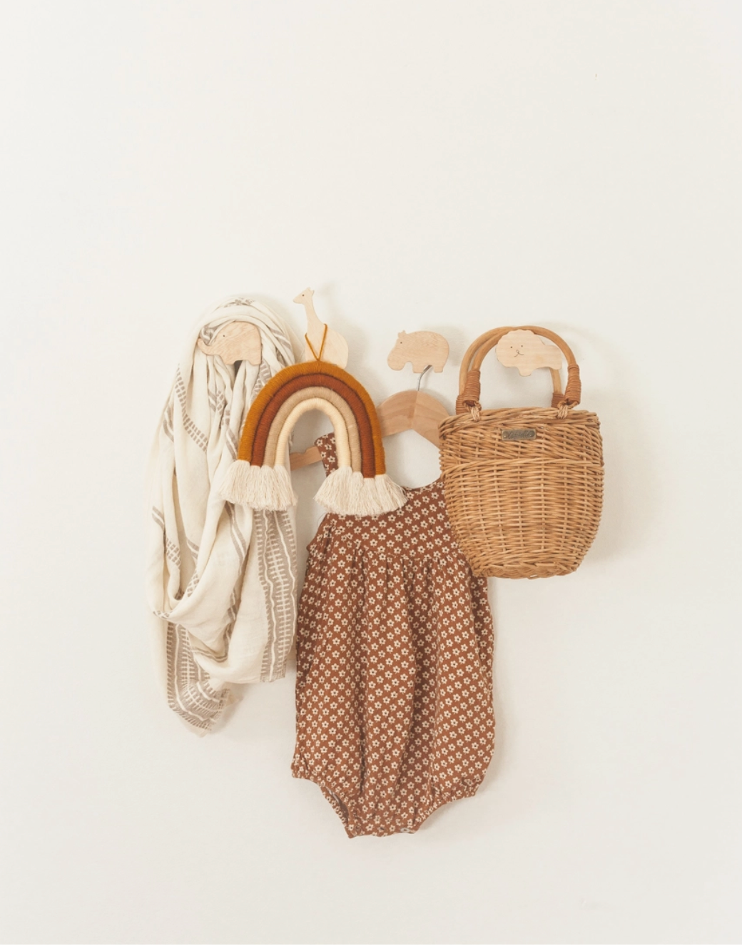 Safari Animal Wall Hooks Set
