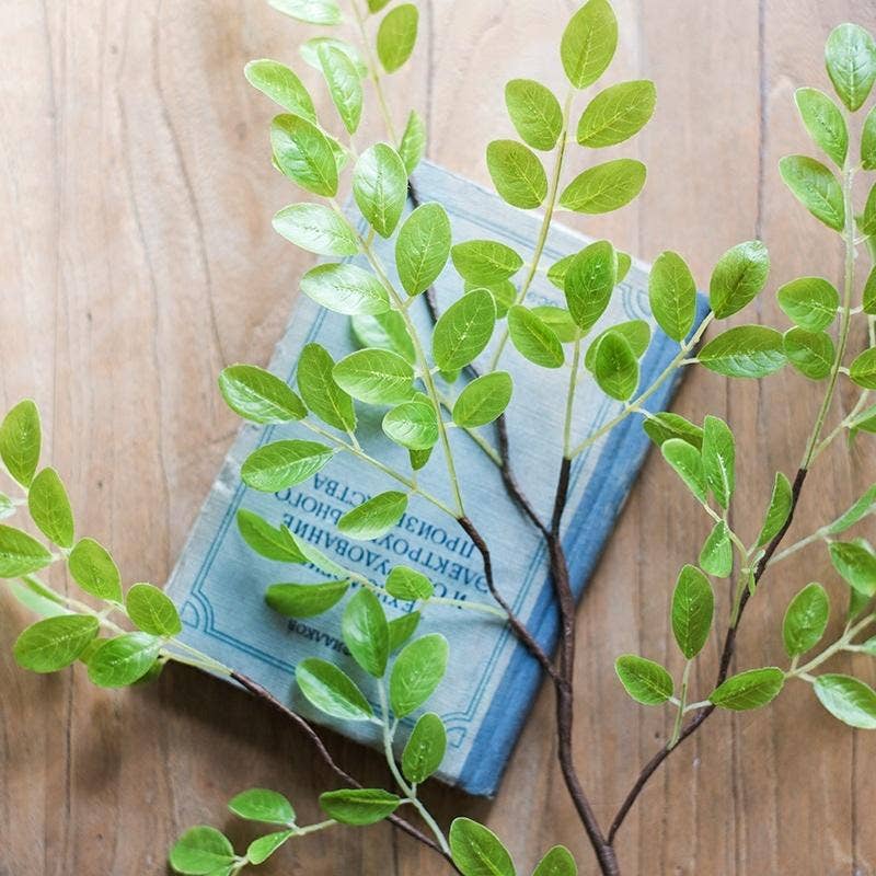 Artificial Plant Fresh Spring Leaf Stem 37" Tall