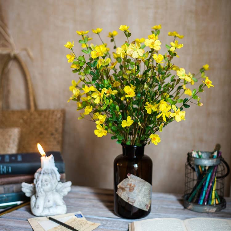 Silk Gaura Flower Stem 20" Tall